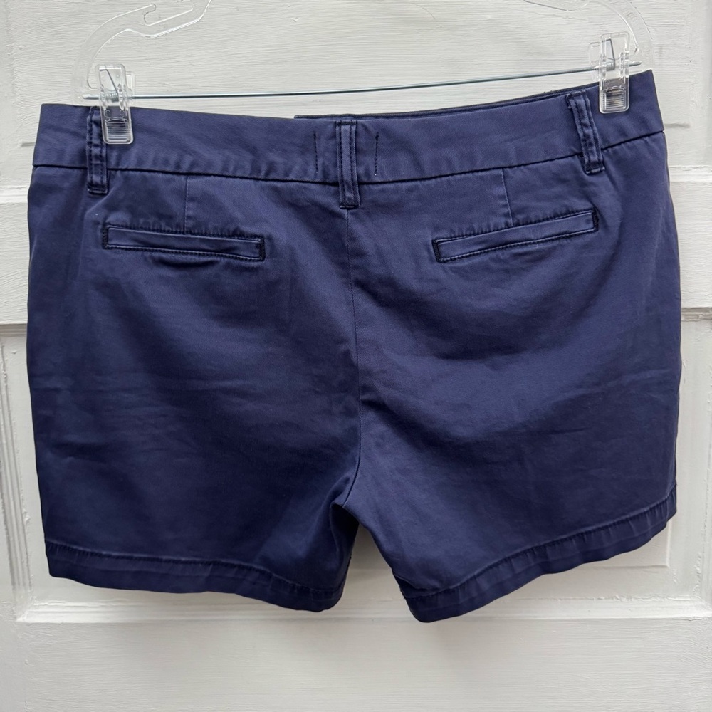 Caslon Womens Chino Shorts Size 10 Navy Peacoat - Picture 3 of 9